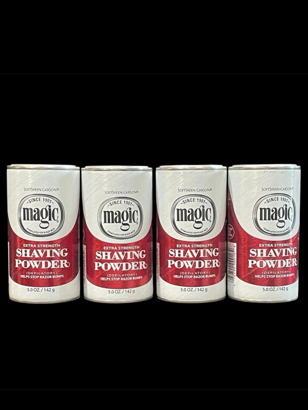 Softsheen Carson Magic Extra Strength Shaving Powder 5 oz Lot Of 4 New